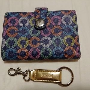 Coach Wallet and Keychain